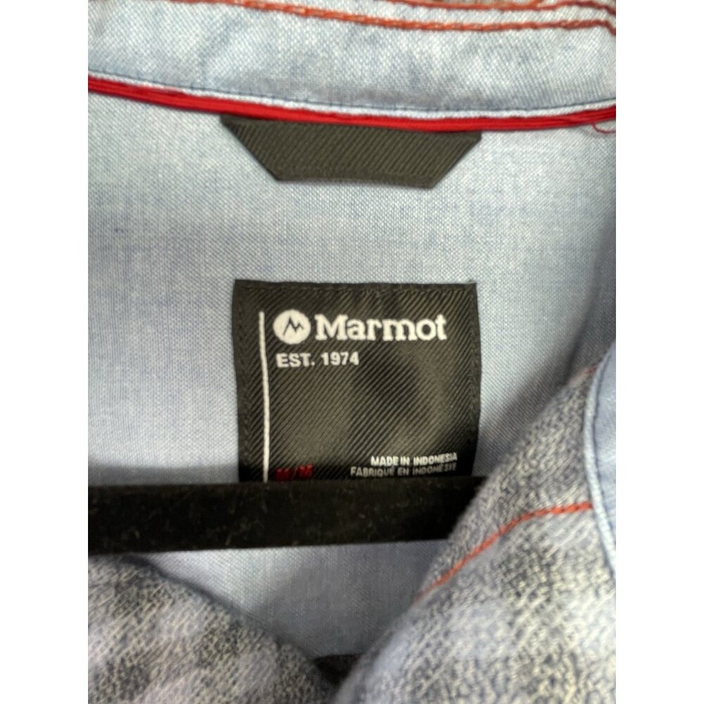 Marmot Jasper Midweight Flannel Shirt Medium Super Soft Long Sleeve Size Medium - Picture 4 of 14